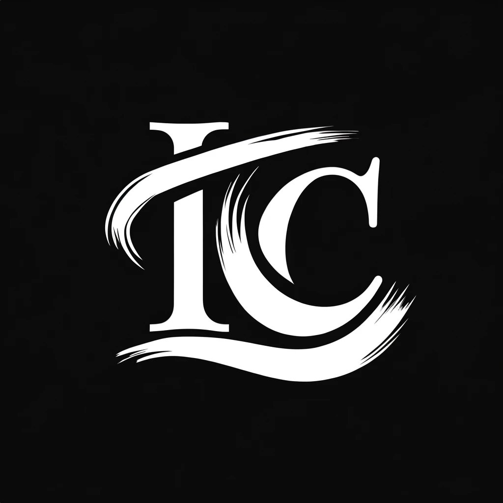 Elegant monogram logo of Isco Cruz Collective with stylized 'IC' initials in white against a black background.